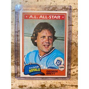 Vintage 1981 Topps George Brett A.L. All-Star Baseball Card #700